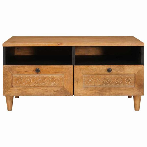 vidaXL Kava Stol Svijetlosmeđa 80 x 54 x 40 cm Čvrsto drvo akacije