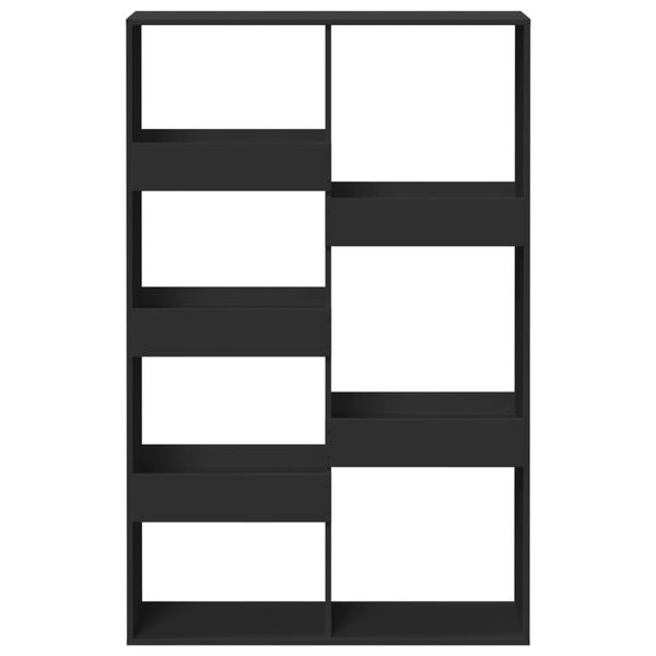 vidaXL Regal za knjige crni 100x33x155,5 cm od konstruiranog drva