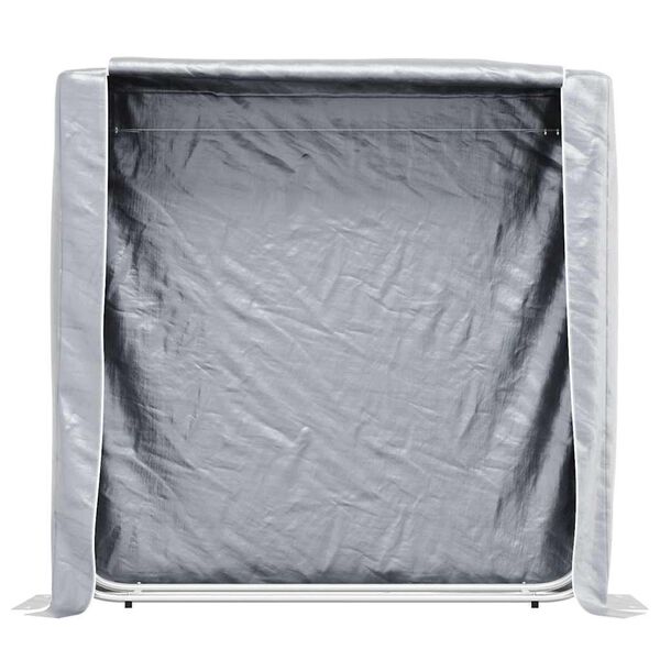 vidaXL Stalak za drva za ogrjev s ki&scaron;nom navlakom 150x25x150 cm