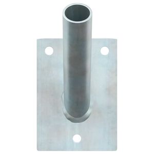 vidaXL Držač zastave Srebrno 10.5 x 7.5 cm Čelik