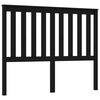 vidaXL Uzglavlje za krevet crno 126 x 6 x 101 cm od masivne borovine
