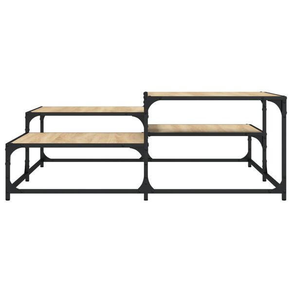 vidaXL Stolić za kavu boja hrasta 107x107x40 cm konstruirano drvo