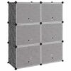 vidaXL Stalak za cipele crni 84,5 x 31 x 93,5 cm PP