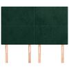 vidaXL Uzglavlje tamnozeleno 144x5x118/128 cm bar&scaron;unasto