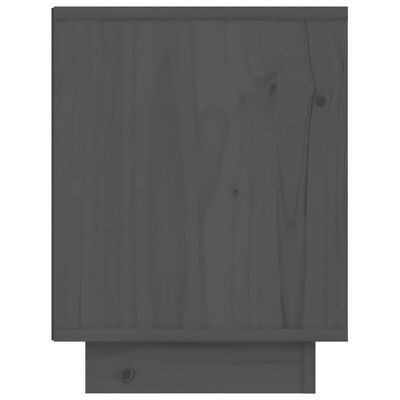 vidaXL Noćni ormarić sivi 40 x 30 x 40 cm od masivne borovine