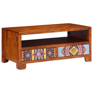 vidaXL Stolić za kavu 90x50x40 cm od masivnog drva bagrema