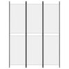 vidaXL Sobna pregrada s 3 panela bijela 150 x 200 cm od tkanine