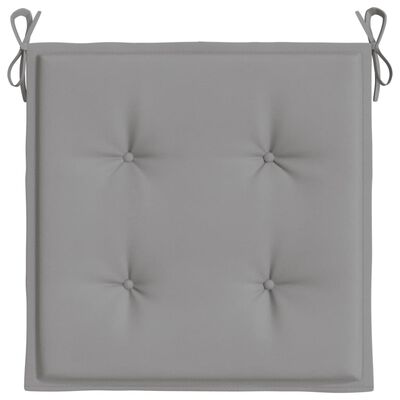 vidaXL Jastuci za vrtne stolice 6 kom sivi 50 x 50 x 3 cm od tkanine