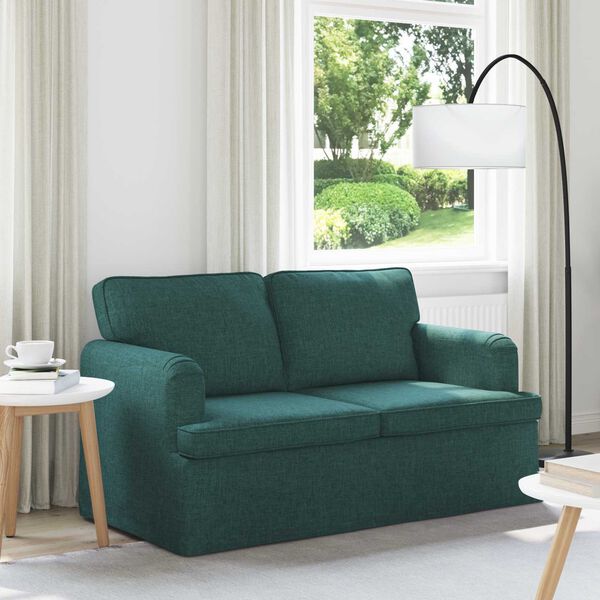 vidaXL Sofa Tamnozelena 144 x 80 x 85 cm tkanina