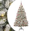 vidaXL Umjetno božićno drvce 180 cm 300 LED lampica Topla bijela