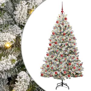 vidaXL Umjetno božićno drvce 180 cm 300 LED lampica Topla bijela