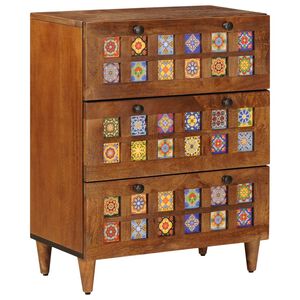 vidaXL Kreveta Orah 60 x 33 x 75 cm Čvrsto drvo manga