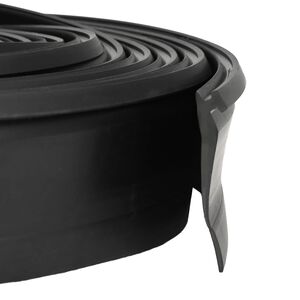 vidaXL Brtva za garažna vrata Crna 52 x 2 mm 5,5 m PVC