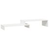 vidaXL Stalak za monitor bijeli (52-101) x 22 x 14 cm masivna borovina