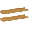 vidaXL Polica na zidu Zidne 2 pcs Bež 40 x 9 x 3 cm Konstruirano drvo