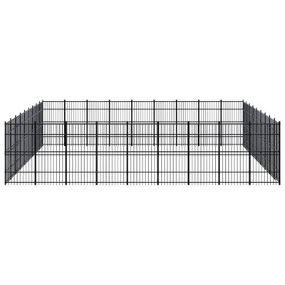 vidaXL Vanjski kavez za pse čelični 82,94 m²