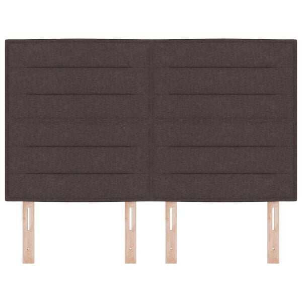 vidaXL Uzglavlje s uzglavljem Tamno smeđa 160 cm Lažna koža