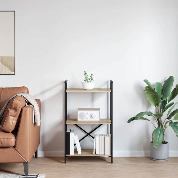 vidaXL Polica Sonoma hrast 56 x 34 x 96 cm Konstruirano drvo