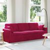 vidaXL Sofa Vinska crvena 228 x 78 x 80 cm Bar&scaron;un