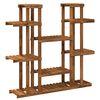 vidaXL Stalak za biljke Prirodna 123 x 25 x 114,5 cm