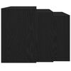 vidaXL Uklapajući stolići 3 kom crni od konstruiranog drva