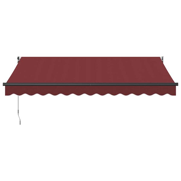 vidaXL Tenda na automatsko uvlačenje bordo 350x250 cm