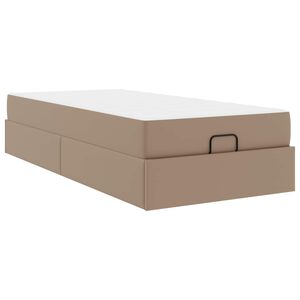 vidaXL Okvir kreveta s madracem Ostalo 2 kom. Smeđa PVC