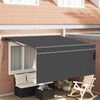 vidaXL Skrovita tenda Antracit 300 x 250 cm Poliester i aluminij