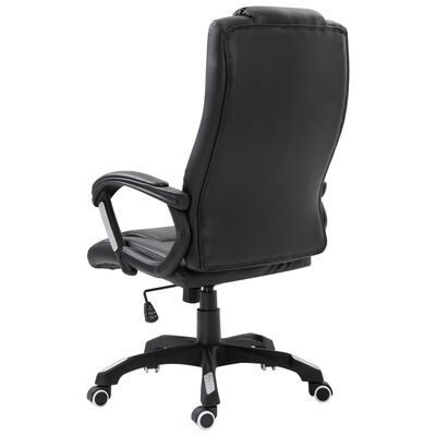 vidaXL Uredska stolica od umjetne kože crna