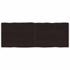 vidaXL Stolna ploča tamnosmeđa 160x60x(2-4) cm obrađena hrastovina