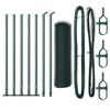 vidaXL Stup za ogradu Zelena 10 x 0,4 m (mreža 25 mm) Čelik i PVC