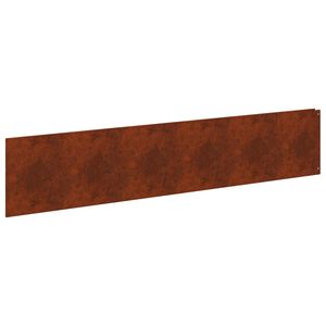 vidaXL Ograda oko Travnjaka 10 pcs 100 x 22 cm Čelik Rđa