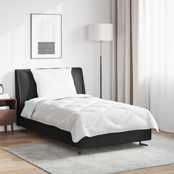 vidaXL Poplun s jastukom 2 pcs Bijelo Mikrovlakna