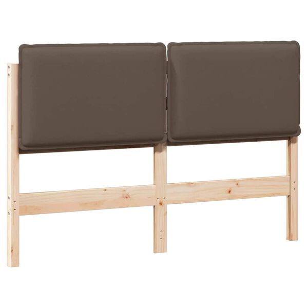 vidaXL Tapecirani uzglavlje Prirodna i svijetlo siva 160 cm