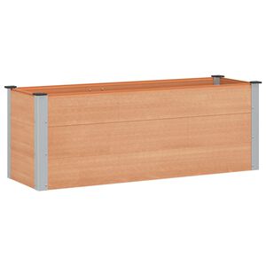 vidaXL Povi&scaron;ena vrtna gredica Smeđa 150 x 50 x 54 cm WPC i aluminij