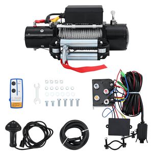 vidaXL Električno vitlo 12 V 5909 kg