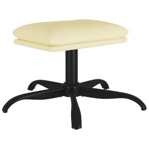 vidaXL Tabure krem 60x60x36 cm od umjetne kože
