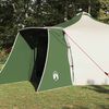 vidaXL Tipi šator s krovom Zelena i bež 492 x 492 x 275 cm tkanina