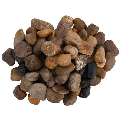 vidaXL Polirani kamenčići 10 kg raznobojni 2 - 5 cm