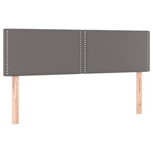 vidaXL Uzglavlja siva 144x5x78/88 cm od umjetne kože