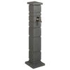 vidaXL Ba&scaron;tenski tanker Antracit 26 x 26 x 101 cm PE
