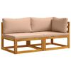 vidaXL Kauč sa sjedećnicama u kutu 100 % poliester Solid-Acacia