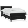 vidaXL Box Spring krevet s madracem crni 100x210 cm samt