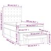 vidaXL Box spring krevet s madracem tamnozeleni 80 x 200 cm bar&scaron;unasti
