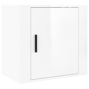 vidaXL Zidni noćni ormarić bijeli visokog sjaja 50x36x47 cm