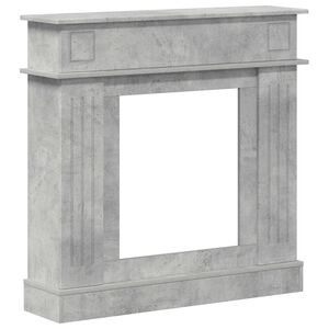 vidaXL Okvir za kamin Betonska siva 102 x 26 x 100 cm