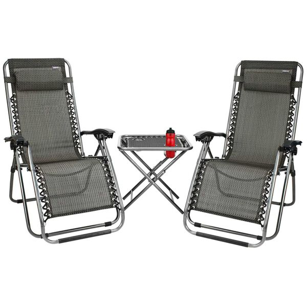 Abbey Camp 3-dijelni set za terasu antracit 21DT-ANT-Uni