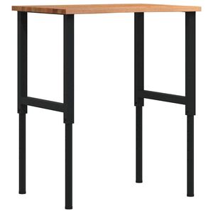 vidaXL Radni stol svijetlosmeđi 80x60x(71,5-98) cm masivno drvo hrast
