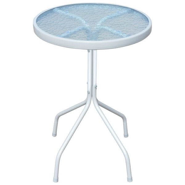 vidaXL 3-dijelni bistro set čelični crni
