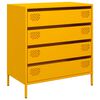vidaXL Komoda boja senfa 68x39x73,5 cm hladno valjanog čelika